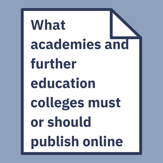 Website Checklist: What academies must or should publish online (Updated October 2024)