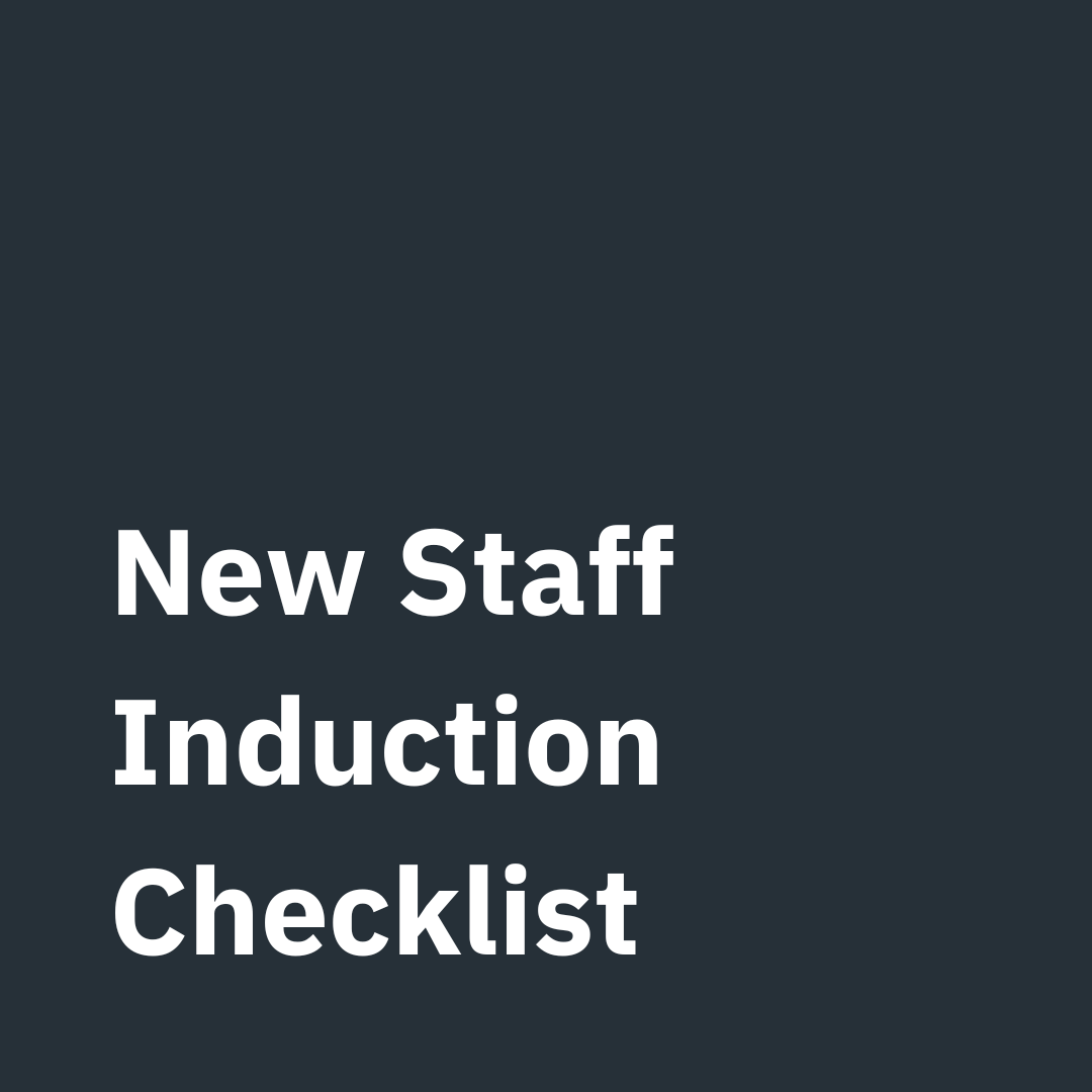 New Staff Induction Checklist based on KCSIE 2024